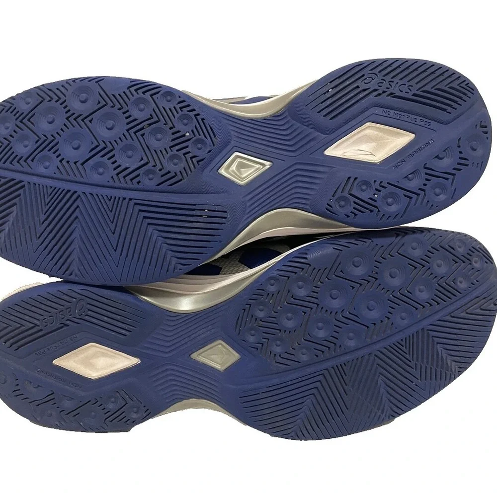ASICS Gel-Tactic Indoor  Blue Black White Shoes Men's 9.5 Running Jogging‎